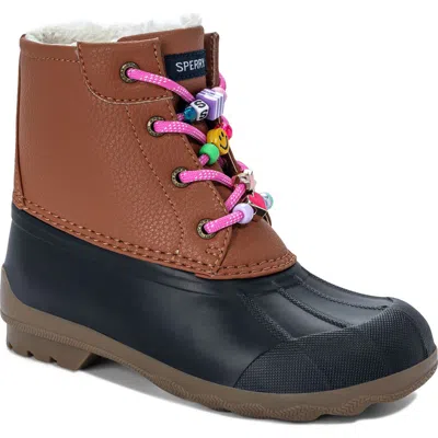 Sperry Kids' Port Duck Boot In Black