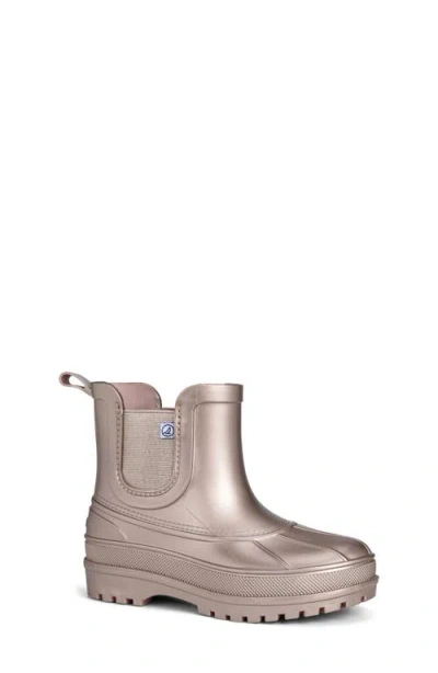 Sperry Kids' Port Waterproof Chelsea Boot In Gold