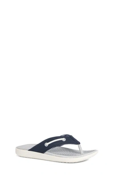 Sperry Kids' Seafish Flip Flop In Blue