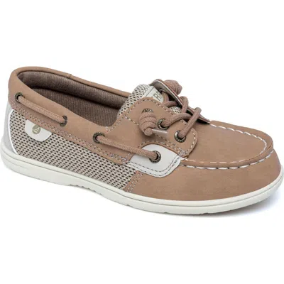 Sperry Kids' Shoresider Boat Shoe In Linen
