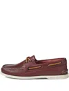Sperry Leather Boat Shoes In Red