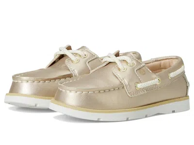 Sperry Leeward Ii (little Kid/big Kid) Boy's Shoes Gold : 1 Little Kid M, Leather