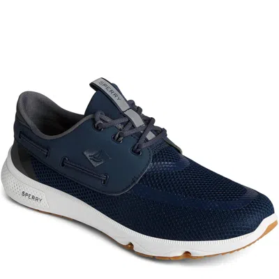 Sperry Men's 7 Seas 3-eye Sneaker In Navy In Blue