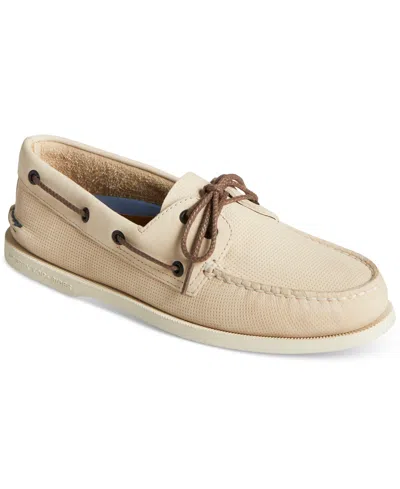 Sperry Men's Authentic Original 2-eye Lace-up Boat Shoes In Cream