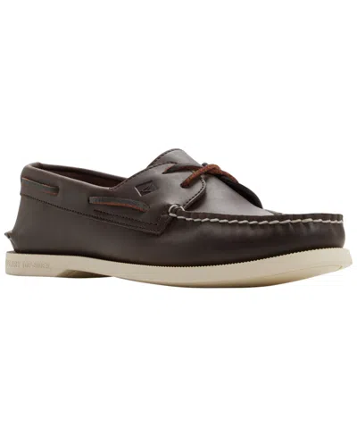 Sperry Men's Authentic Original 2-eye Cross Lace-up Boat Shoes In Brown