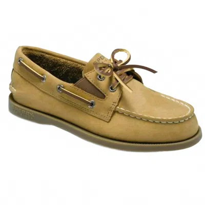 Sperry Men's Authentic Original Slip On Boat Shoe In Tan In Multi