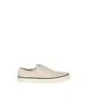 Sperry Men's Seacycled Striper Ii Cvo Textured Lace-up Sneakers In Canvas White,multi