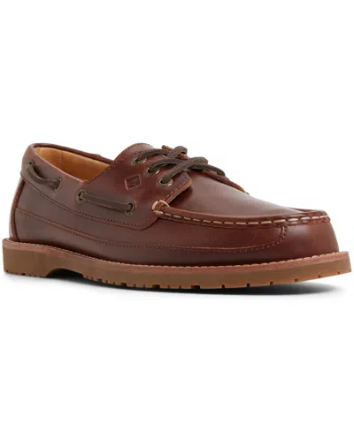 Sperry Men's Mini Lug 3-eye Boat Shoe In Brown