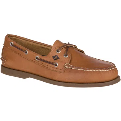 Sperry Men's Sahara 2 Eye Loafers In Brown In Animal Print