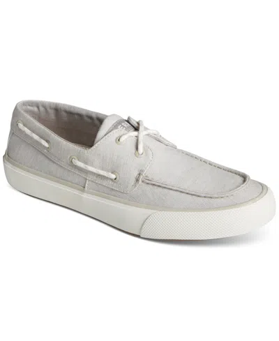 Sperry Men's Seacycled Bahama Ii Chambray Lace-up Boat Shoes In Grey
