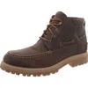 Sperry Mens Leather Ankle Chukka Boots In Brown