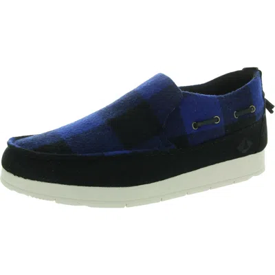 Sperry Moc-sider Buffalo Mens Checkered Wool Slip-on Shoes In Multi