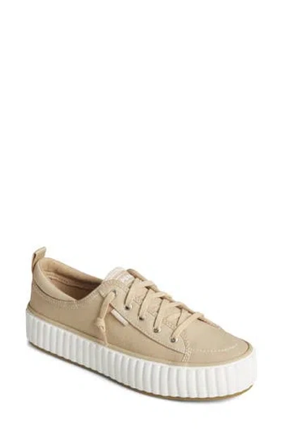 Sperry Pier Wave Platform Sneaker In Sand
