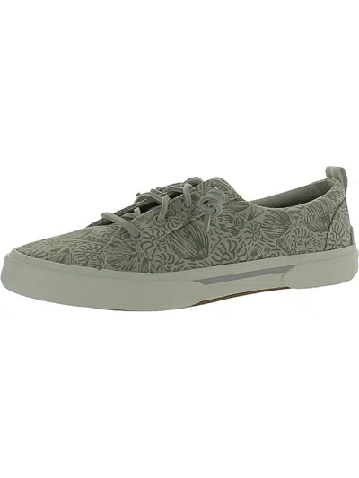 Sperry Pier Wave Womens Lifestyle Memory Foam Slip-on Sneakers In Multi