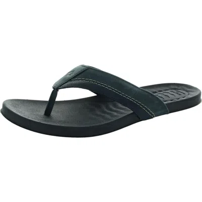 Sperry Plushwave Dock Thong Mens Pattern Man Made Slip-on Shoes In Blue