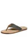 Sperry Porto Sandals Khaki Textile Canvas Flocked In Khaki Textile Canvas Flocked