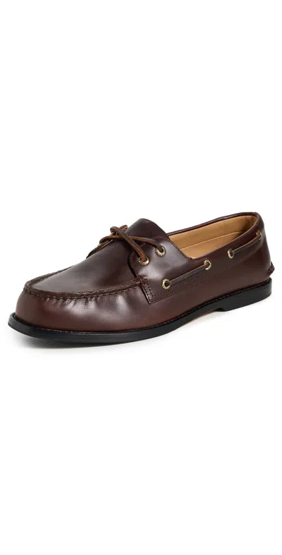Sperry Prescott Boat Shoes Bordo In Burgundy