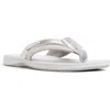 Sperry Sable Fish Flip Flop In Silver