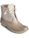 SPERRY SALT WATER WOMENS ANKLE LACE UP RAIN BOOTS