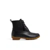 Sperry Saltwater Waterproof Duck Chelsea Boot In Black