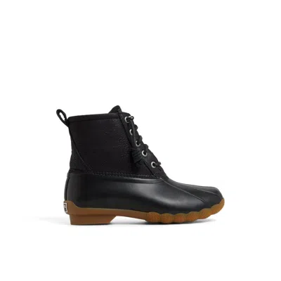 Sperry Saltwater Ankle Boots In Black
