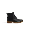 Sperry Saltwater Waterproof Duck Chelsea Boot In Black