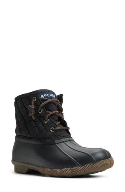 Sperry Saltwater Duck Boot In Black