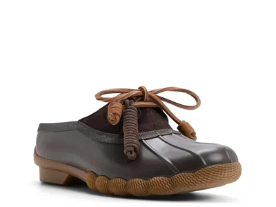 Sperry Saltwater Duck Mule In Dark Brown