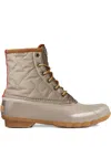 Sperry Saltwater Quilted Duck Boots In Neutral