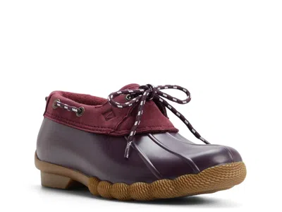 Sperry Saltwater Rain Clog In Bordeaux
