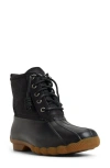 Sperry Saltwater Waterproof Rain Boot In Black