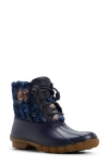 Sperry Saltwater Waterproof Rain Boot In Blue