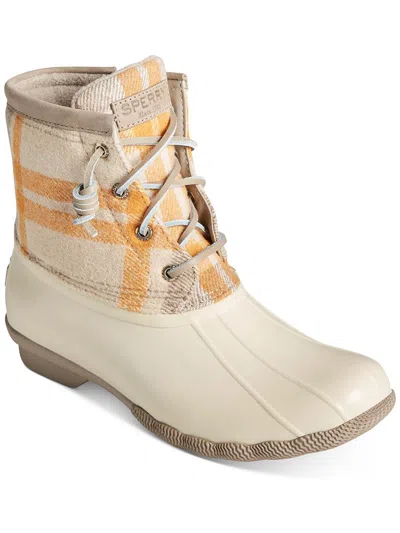 Sperry Saltwater Womens Ankle Lace Up Winter & Snow Boots In Multi