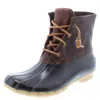 Sperry Saltwater Womens Leather Ankle Rain Boots In Multi