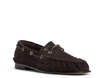 Sperry Sammi Deconstructed Boat Shoe In Dark Brown