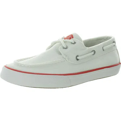 Sperry Seacycled Mens Lace-up Man Made Boat Shoes In White