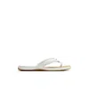 Sperry Seafish 3 Perforated Flip Flop In White