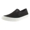 Sperry Seaside Nautical Womens Suede Memory Foam Loafers In Black