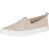Sperry Seaside Quilt Womens Suede Casual Slip-on Sneakers In White