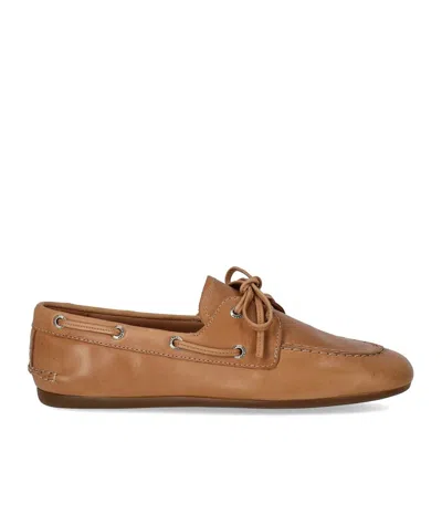 Sperry Slim Boat Tan Loafer In Brown