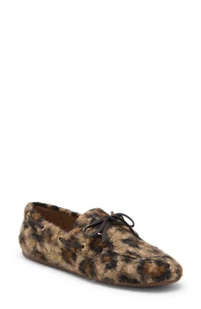 Sperry Slimboat Leopard Print Boat Shoe In Animal Print