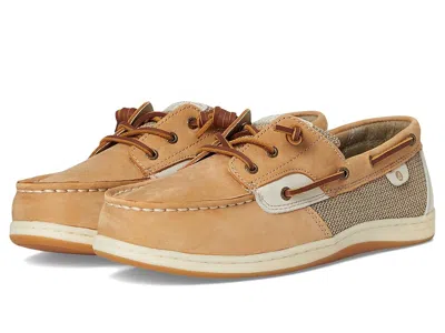 Sperry Songfish (little Kid/big Kid) Girl's Shoes Linen : 12.5 Little Kid M, Leather/textile In Neutral