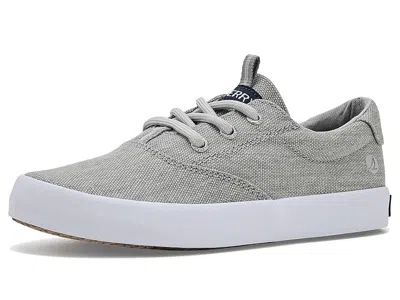 Sperry Spinnaker (little Kid/big Kid) Boy's Shoes Grey Textile : 3 Little Kid M, Leather In Gray
