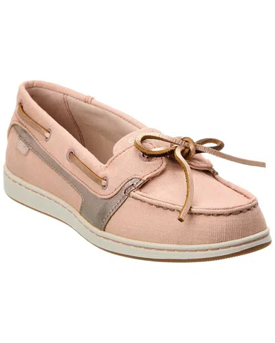 Sperry Starfish Shimmer Solid Boat Shoe In Pink
