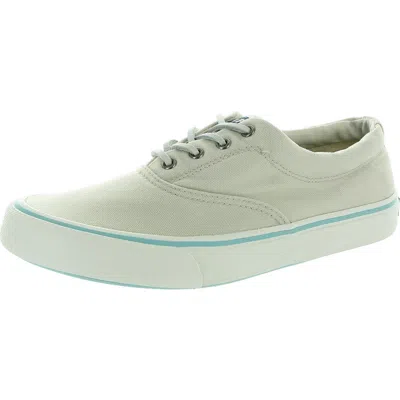 Sperry Striper Ii Cvo Kb Mens Lace-up Canvas Casual And Fashion Sneakers In White
