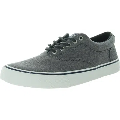 Sperry Striper Ii Cvo Mens Lace-up Canvas Casual And Fashion Sneakers In Multi