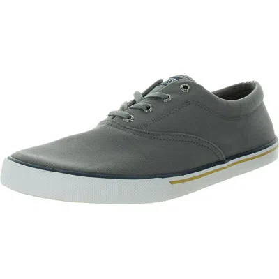Sperry Striper Ii Cvo Uni Mens Lace-up Canvas Casual And Fashion Sneakers In Grey