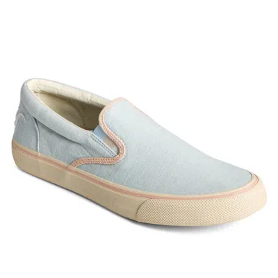 Sperry Striper Ii Pride Sts25281 Sneakerblue Denim Slip-on Shoes Gal87 In Blue