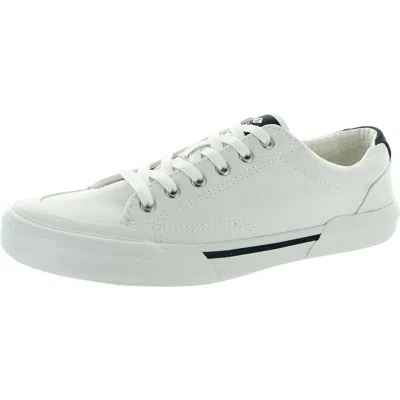 Sperry Striper Ii Retro Mens Lace-up Canvas Casual And Fashion Sneakers In White