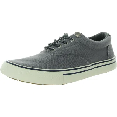 Sperry Striper Storm Cvo Mens Lace-up Canvas Casual And Fashion Sneakers In Grey